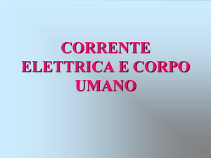 Corrente elettrica nel corpo umano