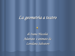 La geometria a teatro