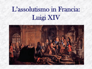 L`assolutismo in Francia