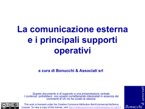 La comunicazione esterna ei principali supporti operativi