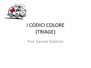 i codici colore (triage)
