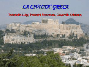 L`antica Grecia - ITIS Leonardo da Vinci