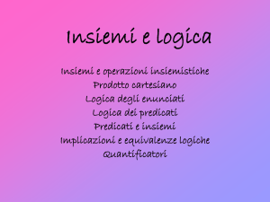 Insiemi e logica