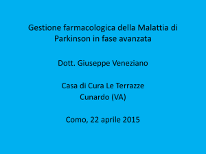 Gestione farmacologica della Malattia di Parkinson in fase