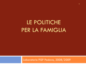 politiche per la famiglia