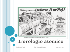 L`orologio atomico 1