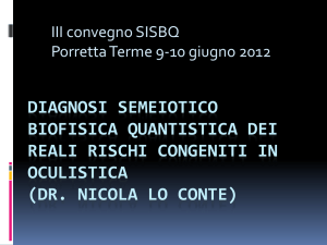 Reale Rischio Congenito di patologia oculare