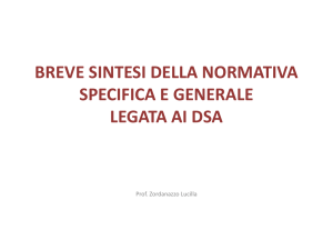 Sintesi legislazione alunni DSA