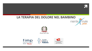 LA TERAPIA DEL DOLORE NEL BAMBINO AGENDA Glossario