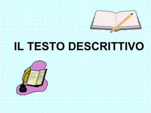 il testo descrittivo