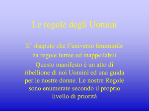 Le regole degli Uomini
