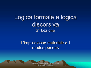 Logica formale e logica discorsiva