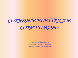 corrente elettrica e corpo umano