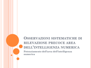 Potenziamento area dell`intelligenza numerica