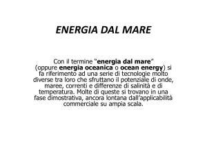 ENERGIA DAL MARE