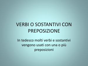 VERBI O SOSTANTIVI CON PREPOSIZIONE