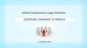 Presentazione Comunità di Pratica 1