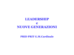 LEADERSHIP e NUOVE GENERAZIONI