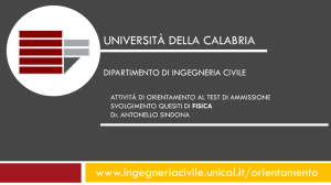 fisica - Dipartimento di Ingegneria Civile