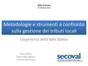 Presentazione Secoval RC