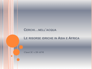 Problema acqua Africa - Cerchi nell`Acqua. Concorso per le scuole