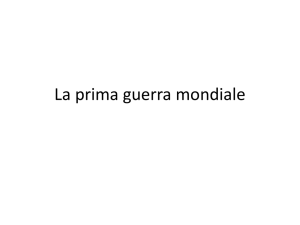 La prima guerra mondiale