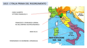 Il Risorgimento parte I
