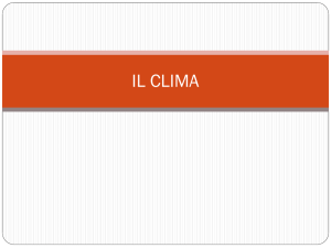 IL CLIMA