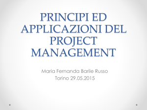 Strumenti e applicazioni del Project management