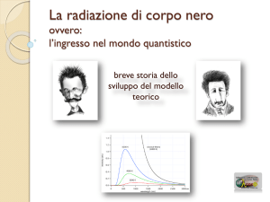 La radiazione di corpo nero