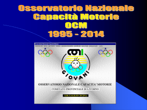 osservatorio nazionale capacita* motorie