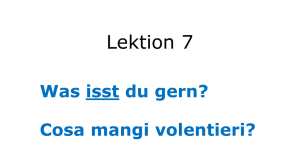 Lektion 7 - Dynamisch lernen