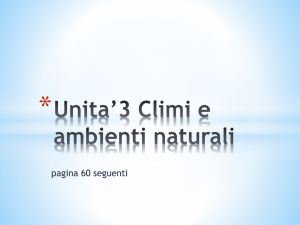 Unita*3 Climi e ambienti naturali