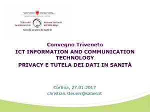 Christian Steurer – Sanità elettronica nella Provincia Autonoma di