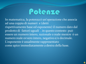 Potenze - ISI Barga