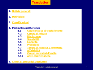 trasduttori: generalità