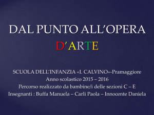 Progetto: "Dal punto all`arte"