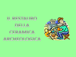 Il restauro della ceramica Montelupo