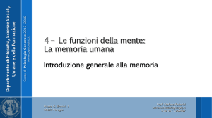 Memoria Sensoriale