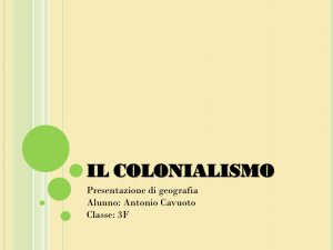 il colonialismo