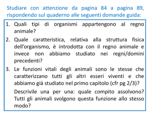 Studiare con attenzione da pagina 84 a pagina 89, rispondendo sul
