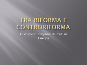 tra riforma e controriforma