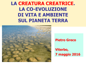 La creatura creatrice. La coevoluzione vita