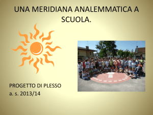 UNA MERIDIANA ANALEMMATICA A SCUOLA.