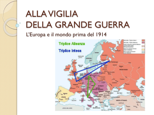 alla vigilia della grande guerra