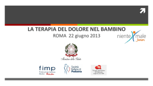 la terapia del dolore nel bambino