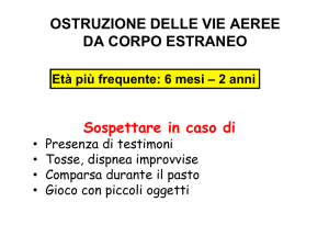 ostruzione vie aeree bambino
