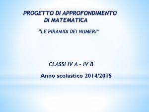 Progetto eccellenze: le piramidi