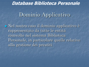 Progettazione di un database