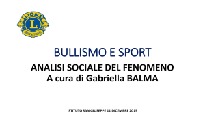 slides - Bullismo e sport
